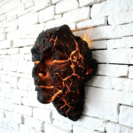 Cracked Soul LED Wall Light – Gothic Lava Glow Lamp