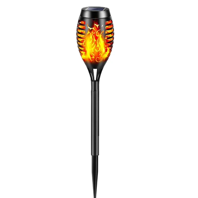 Solar Flashing Flame Garden Lamp