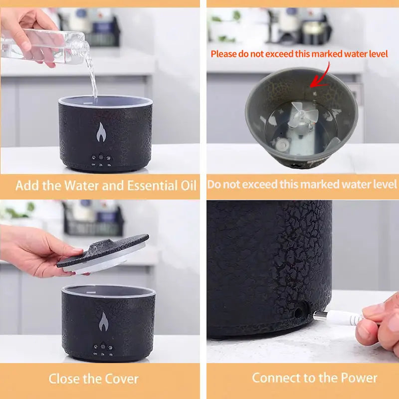 V19 Mushroom Aroma Diffuser with Timer, Night Light & Remote Control