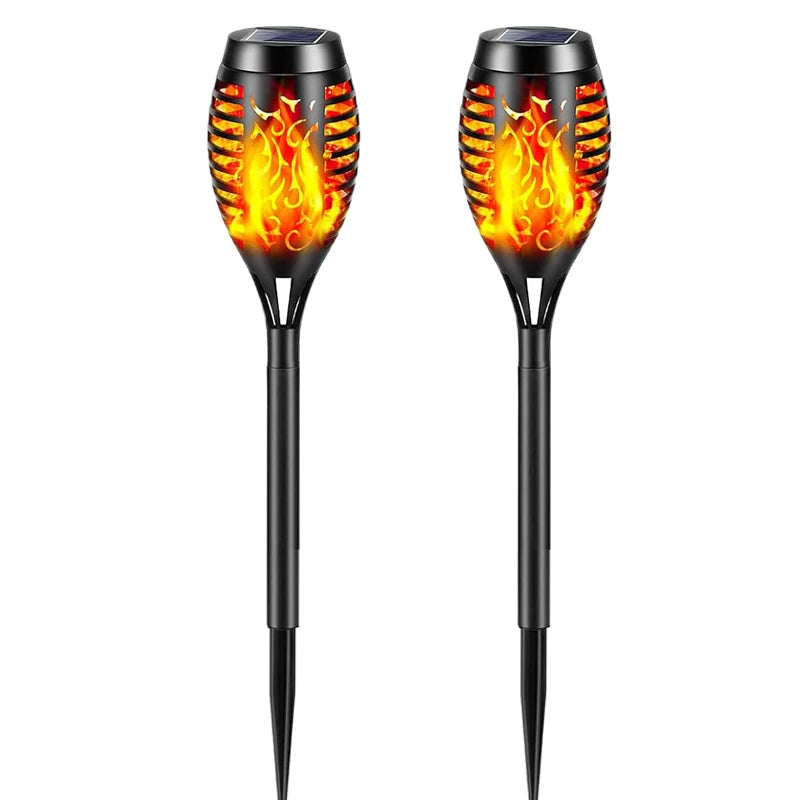 Solar Flashing Flame Garden Lamp